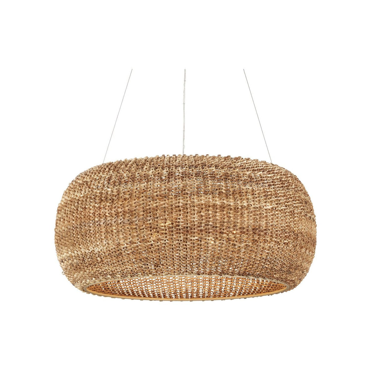 Currey and Company - 9000-1245 - Six Light Chandelier - Boucle - Natural / Beige