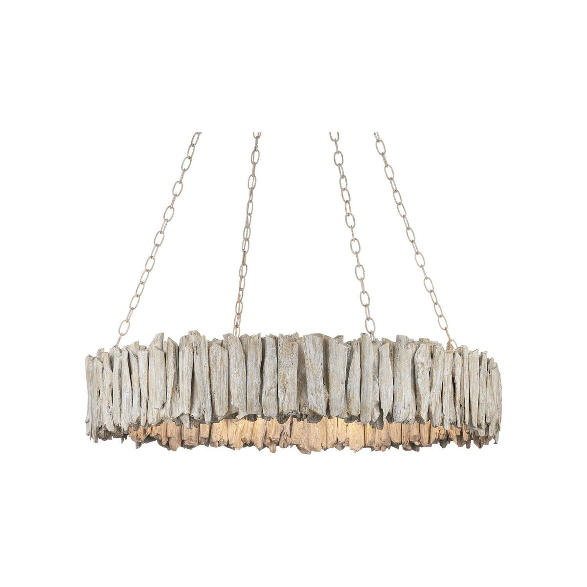 Currey and Company - 9000-1249 - Eight Light Chandelier - Whitewash