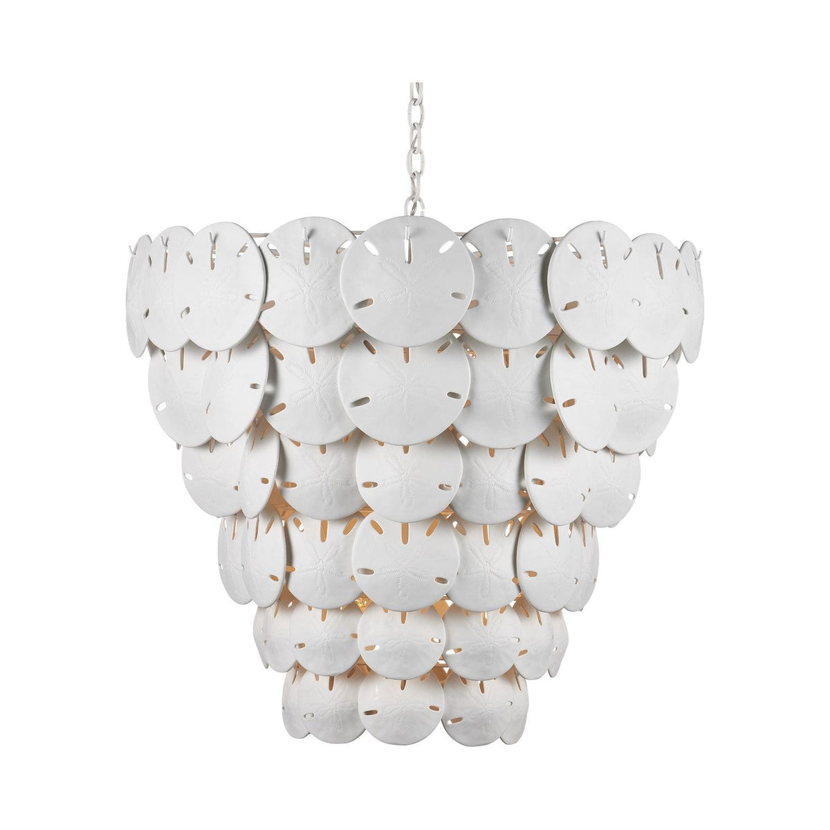 Currey and Company - 9000-1252 - Eight Light Chandelier - Tulum - White / Sugar White