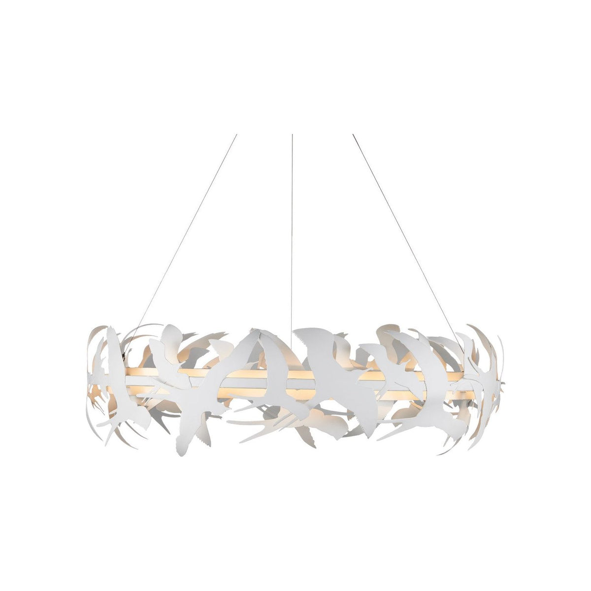 Currey and Company - 9000-1262 - LED Chandelier - Tijereta - Gesso White