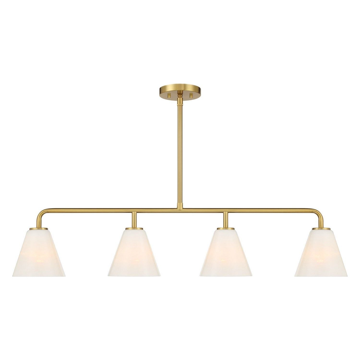 Savoy House - 1-4014-4-322 - Four Light Linear Chandelier - Blair - Warm Brass