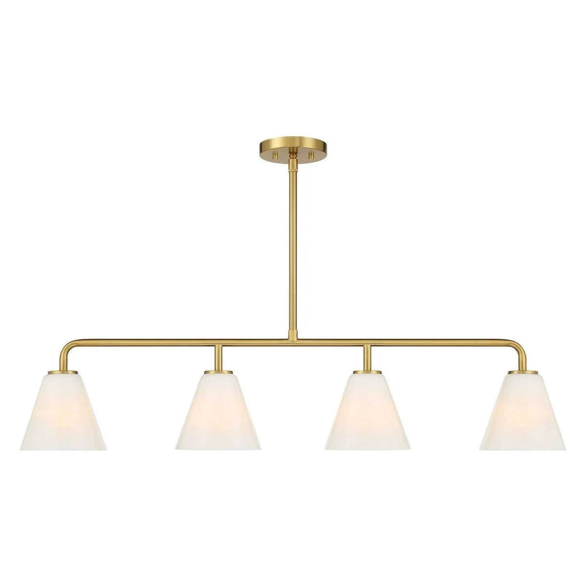 Savoy House - 1-4014-4-322 - Four Light Linear Chandelier - Blair - Warm Brass