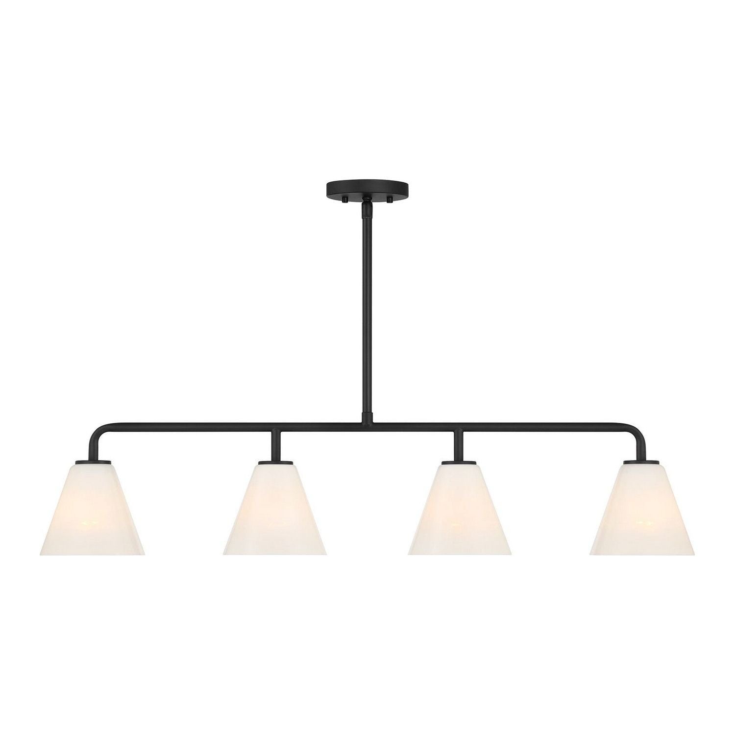 Savoy House - 1-4014-4-89 - Four Light Linear Chandelier - Blair - Matte Black