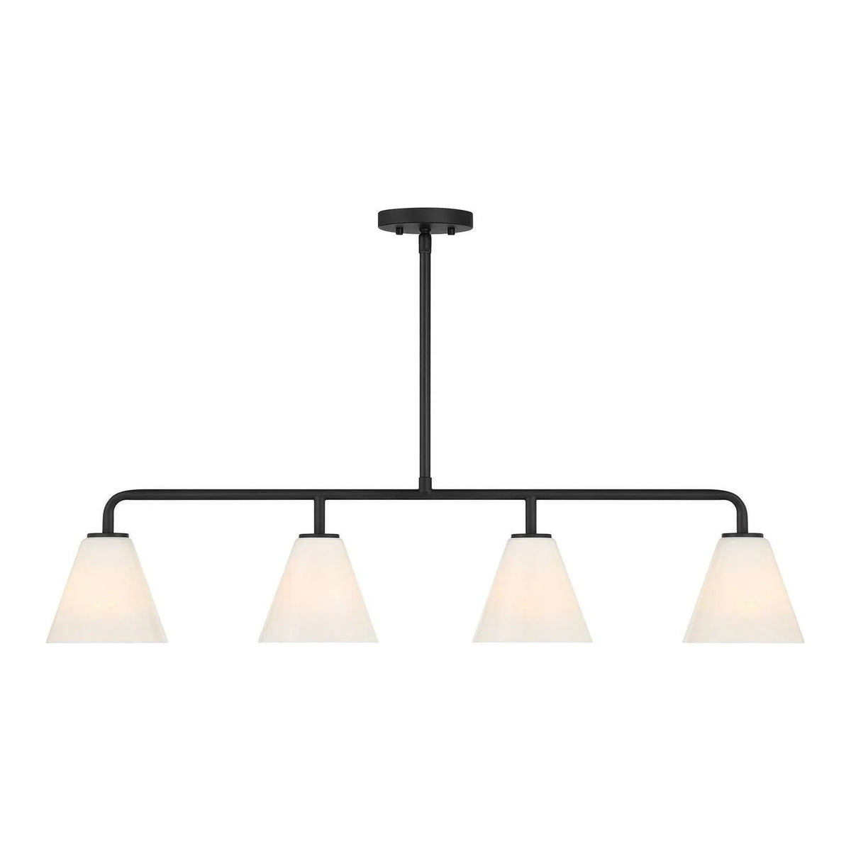 Savoy House - 1-4014-4-89 - Four Light Linear Chandelier - Blair - Matte Black