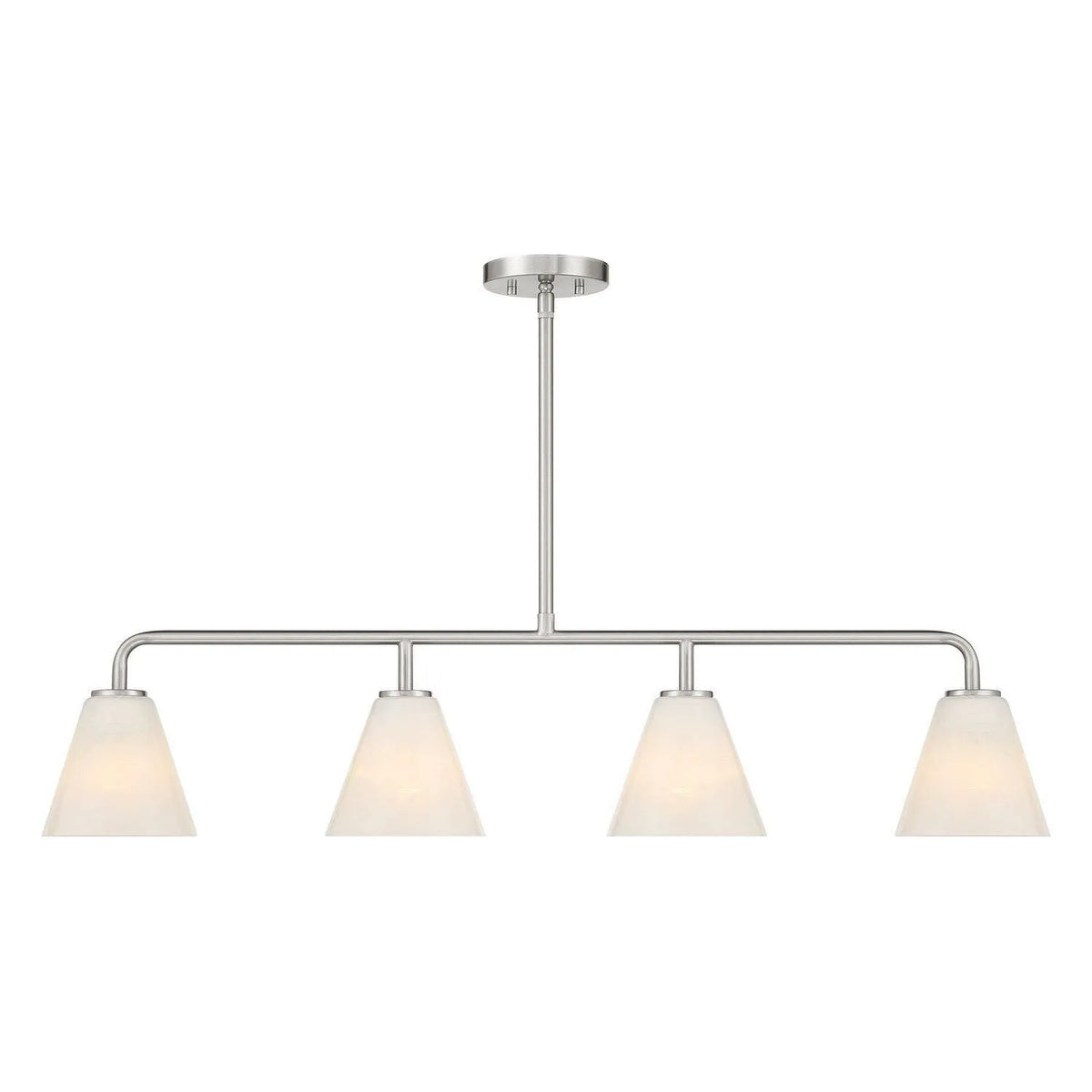 Savoy House - 1-4014-4-SN - Four Light Linear Chandelier - Blair - Satin Nickel