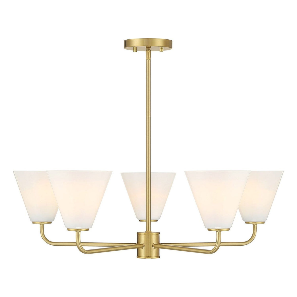 Savoy House - 1-4015-5-322 - Five Light Chandelier - Blair - Warm Brass