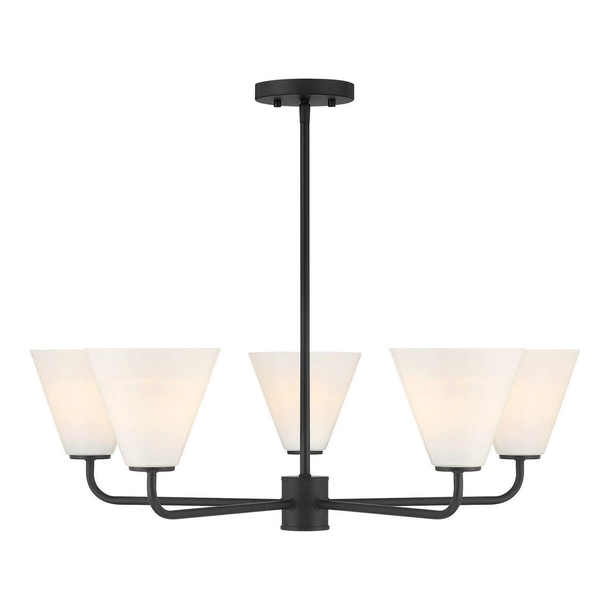 Savoy House - 1-4015-5-89 - Five Light Chandelier - Blair - Matte Black