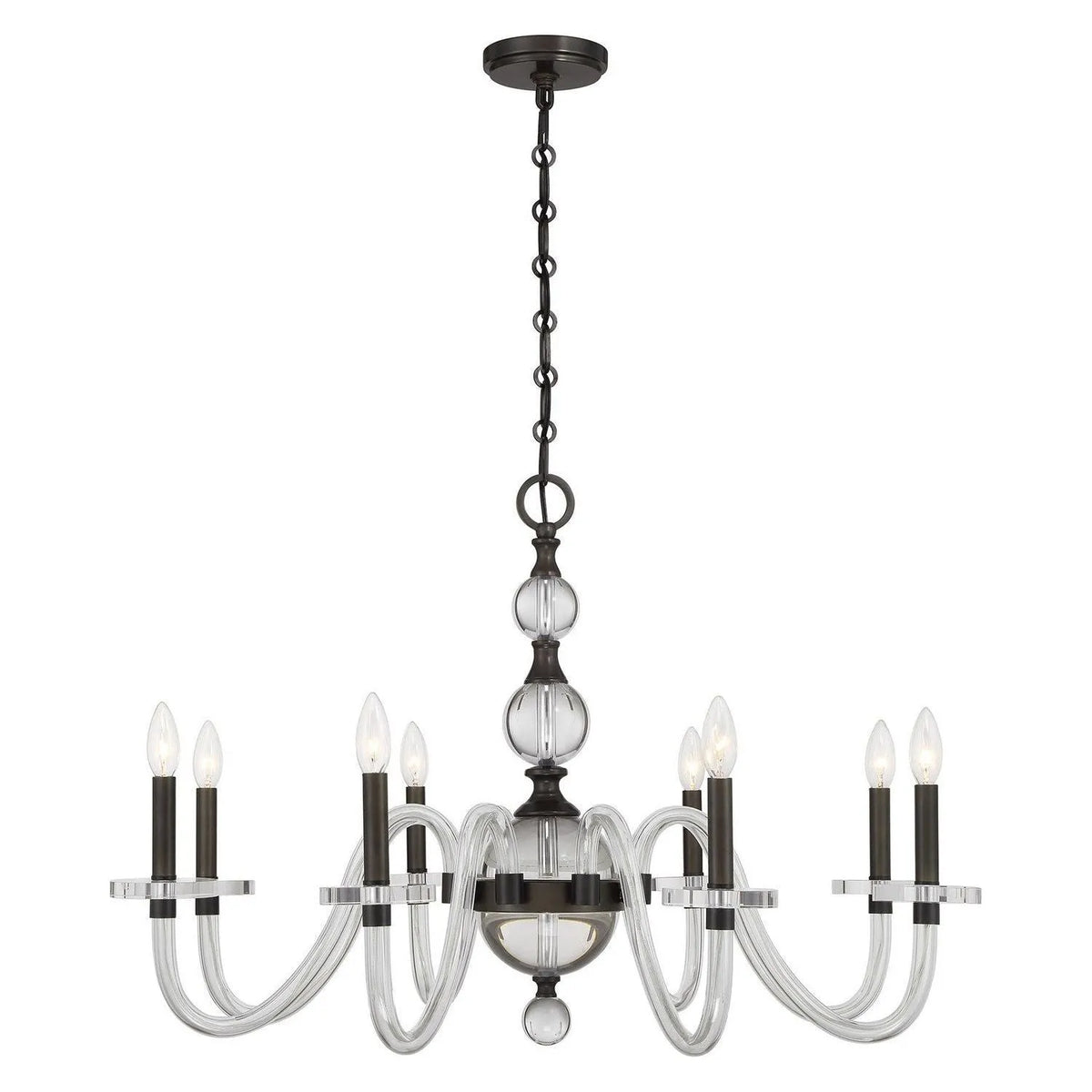 Savoy House - 1-4278-8-15 - Eight Light Chandelier - Aragon - Mediterranean Bronze