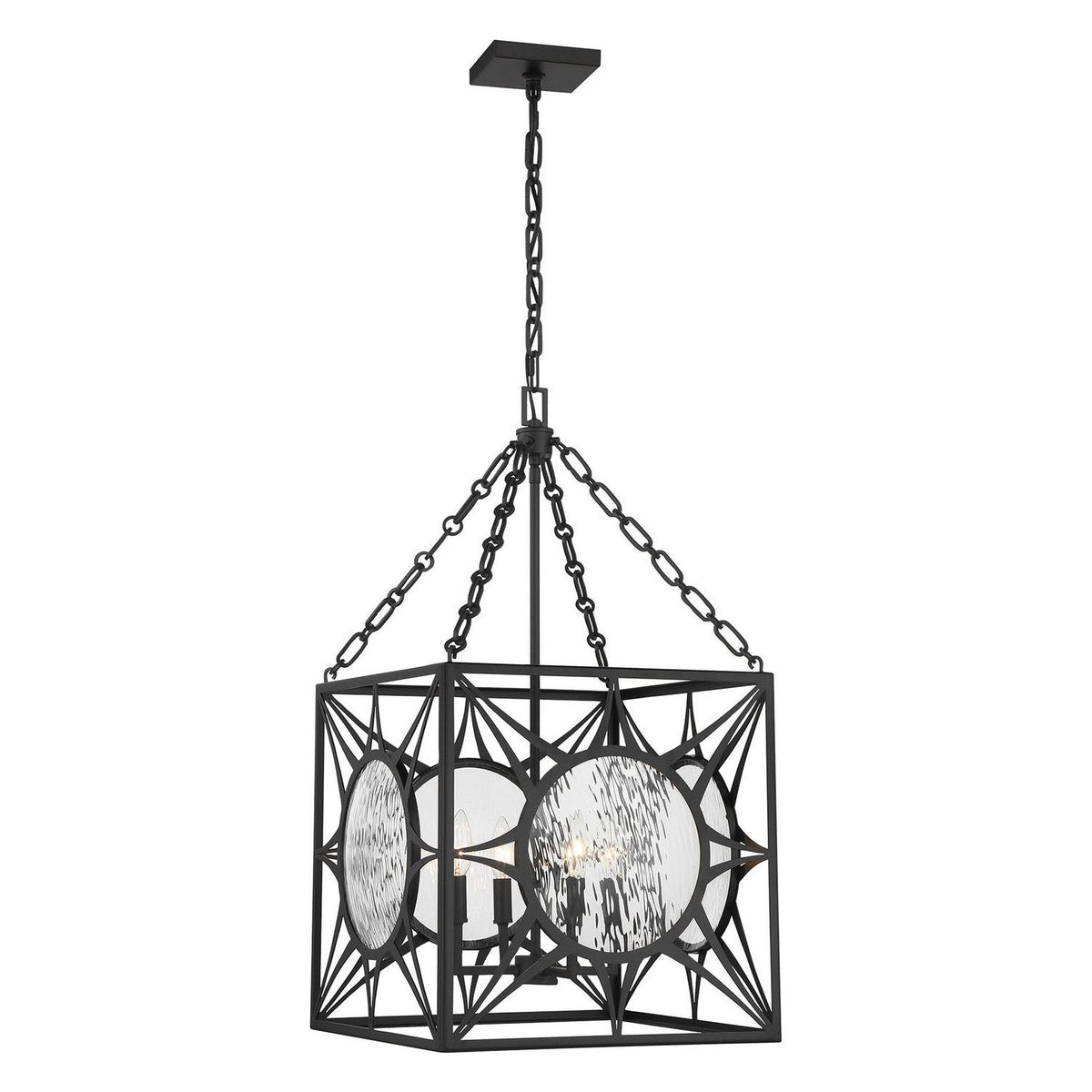 Savoy House - 3-5063-4-89 - Four Light Pendant - Balfour - Matte Black