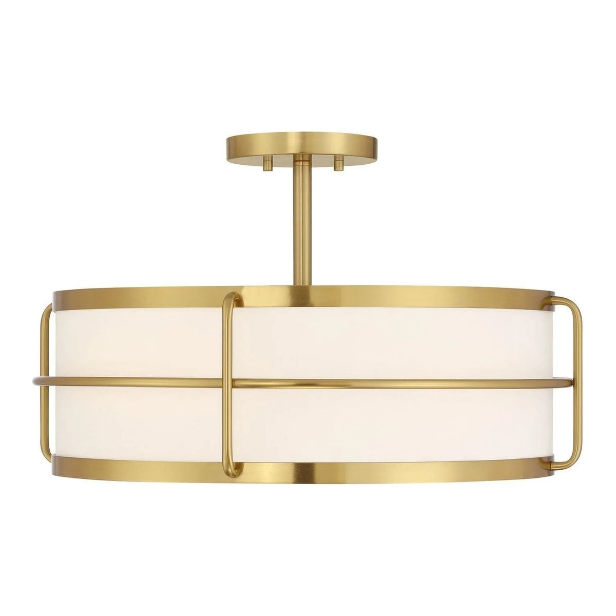 Savoy House - 6-4193-4-322 - Four Light Semi-Flush Mount - Chauncey - Warm Brass