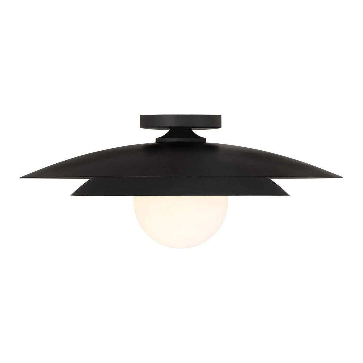 Savoy House - 6-5564-1-89 - One Light Semi-Flush Mount - Sherrer - Matte Black