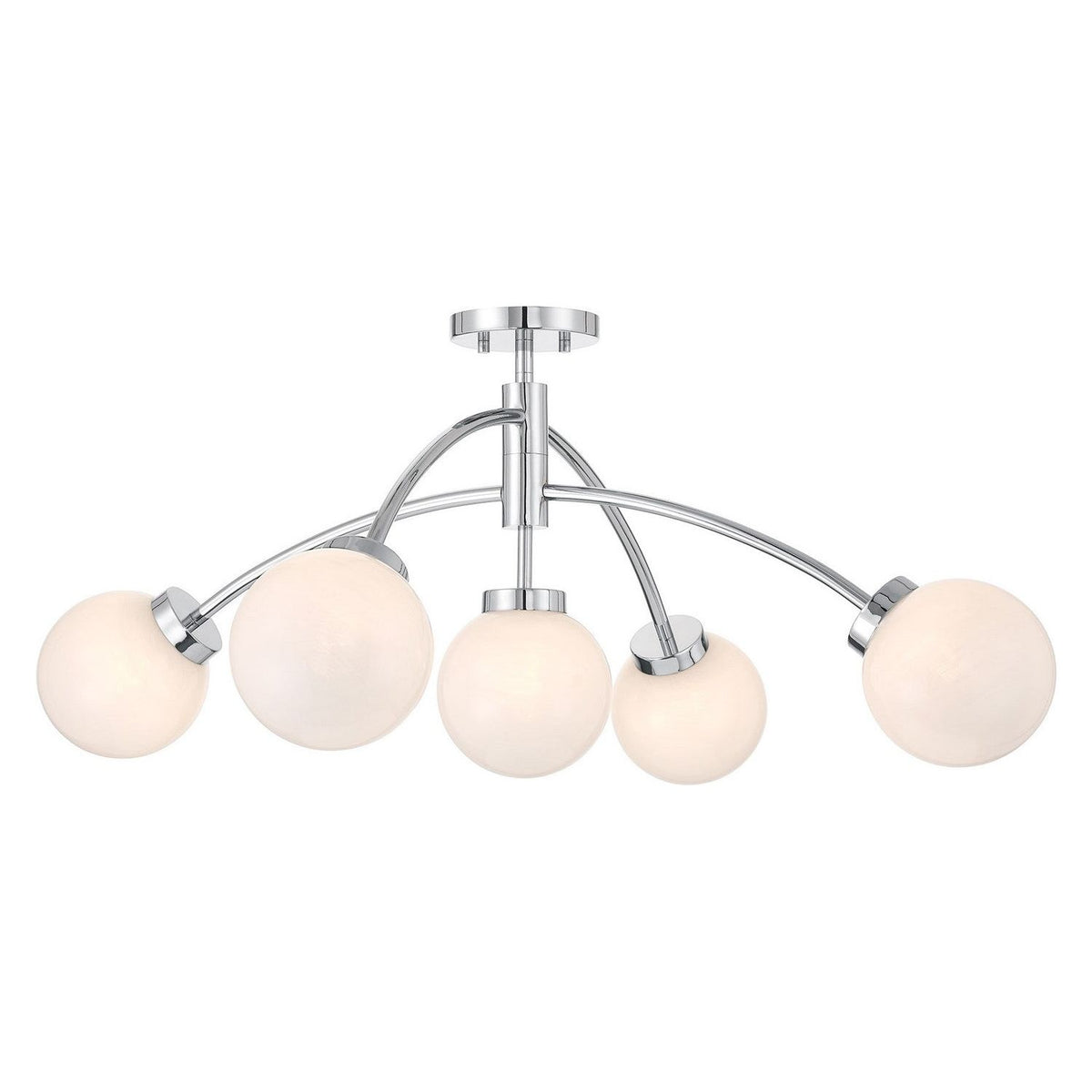 Savoy House - 6-6199-5-11 - Five Light Convertible Semi-Flush /Pendant - Redfield - Chrome