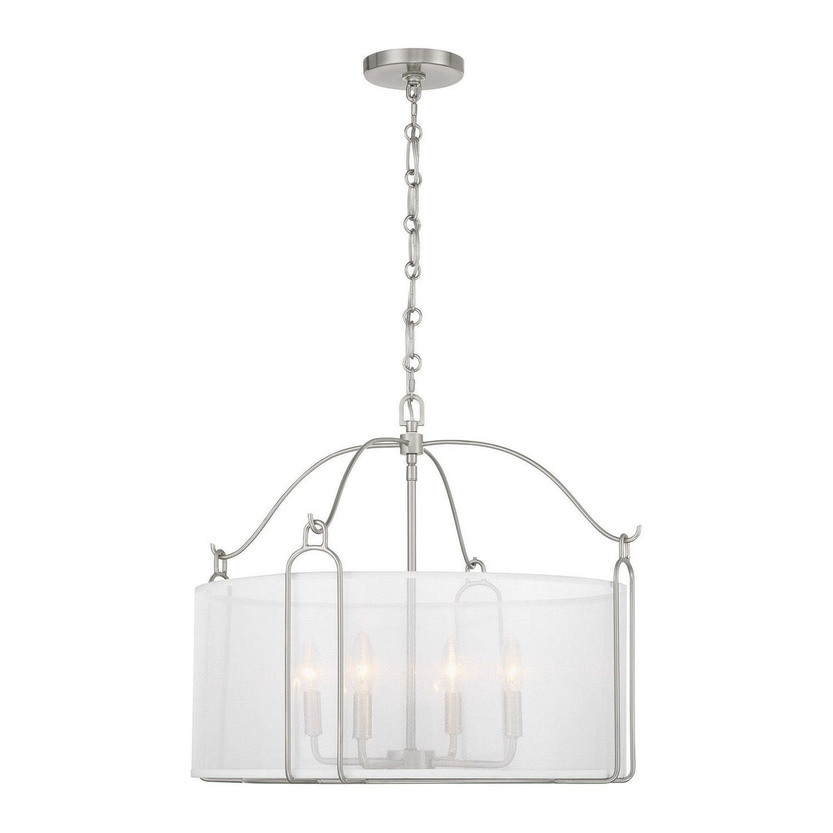 Savoy House - 7-1693-4-SN - Four Light Pendant - Ashlay - Satin Nickel