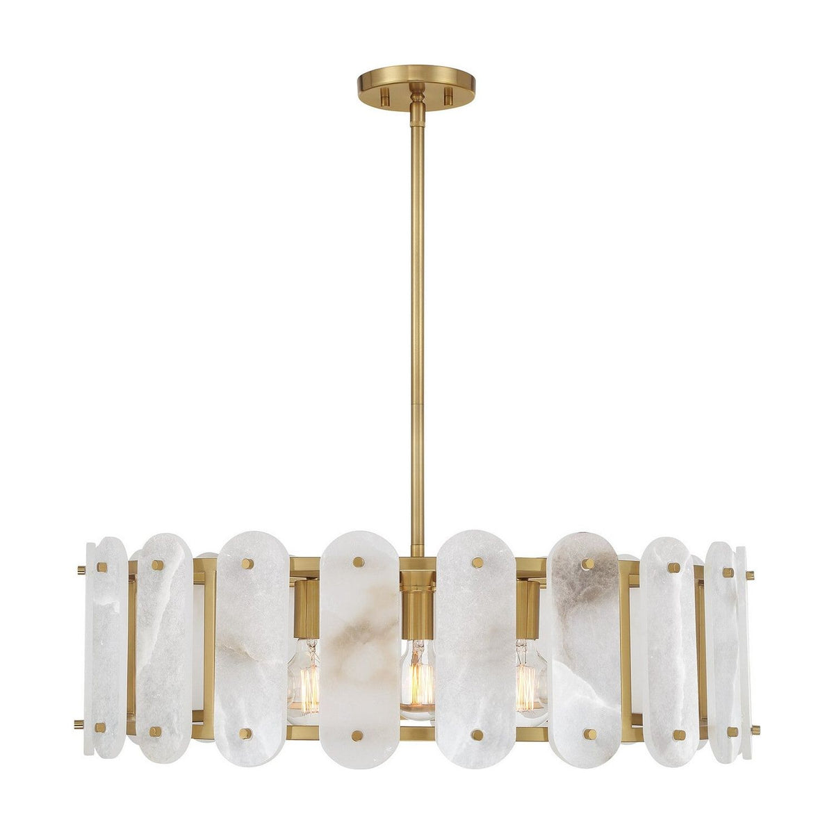 Savoy House - 7-2911-5-322 - Five Light Pendant - Antolini - Warm Brass