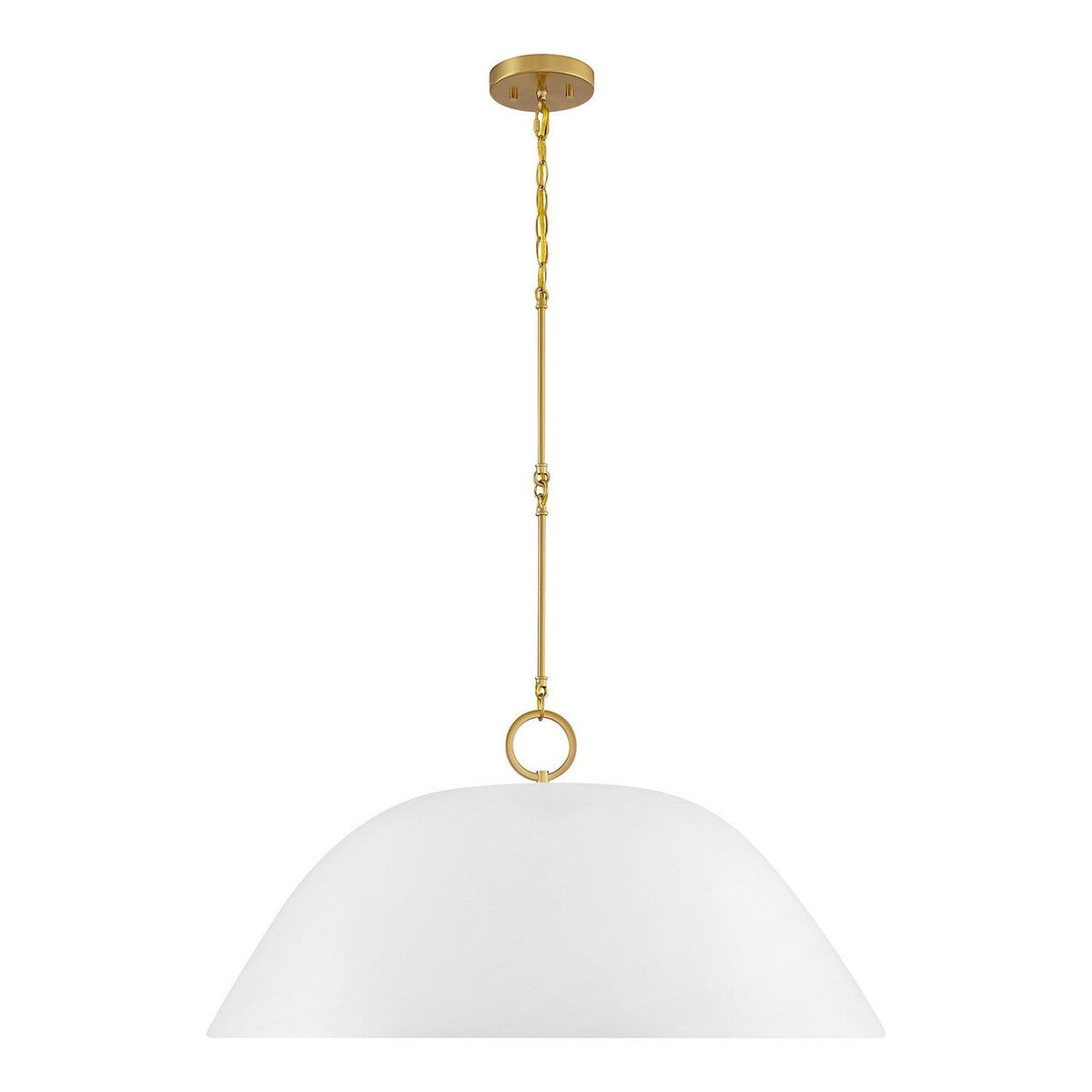 Savoy House - 7-2918-1-157 - One Light Pendant - Alta - White Bisque and Brass