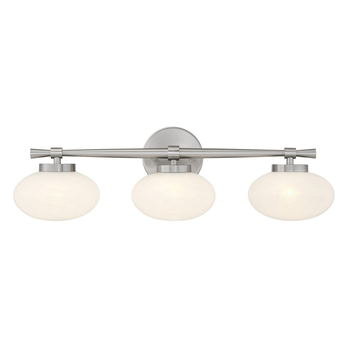 Savoy House - 8-1050-3-SN - Three Light Bathroom Vanity - Barrow - Satin Nickel