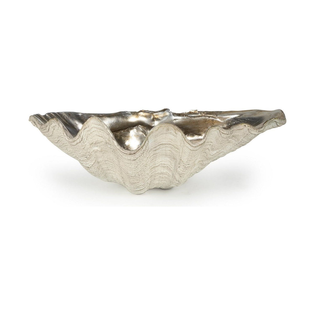 Regina Andrew - 20-1036AMBSL - Bowl - Clam - Ambered Silver Leaf