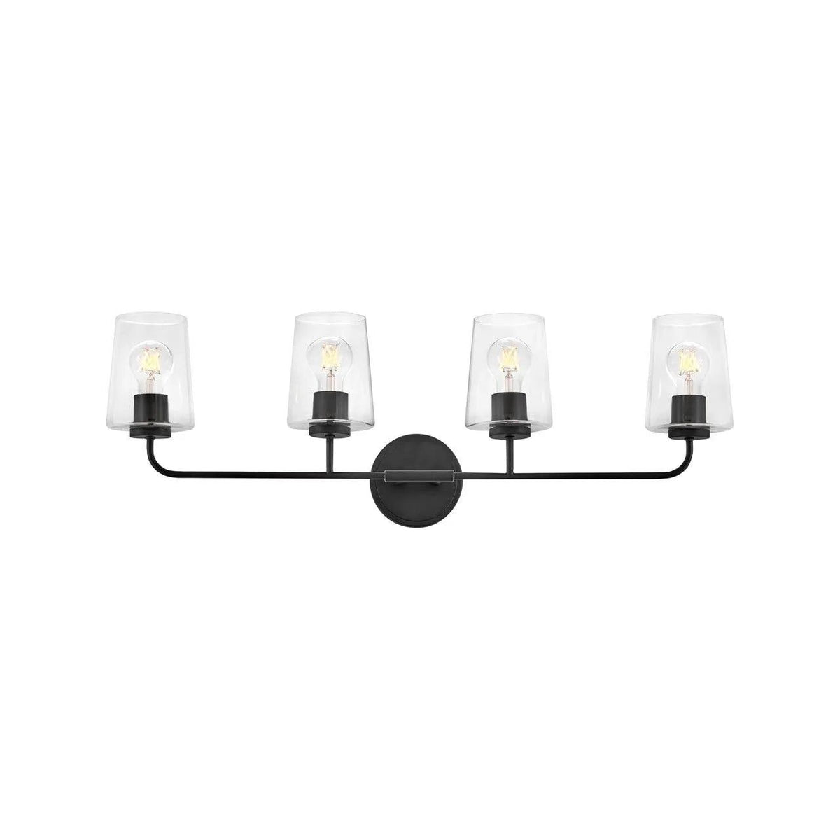 Lark - Kline LED Vanity - 853454BK-CL | Montreal Lighting & Hardware