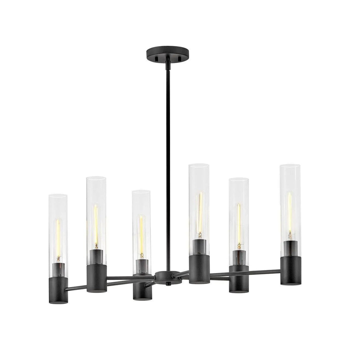 Lark - Shea LED Linear Chandelier - 85406BK | Montreal Lighting & Hardware