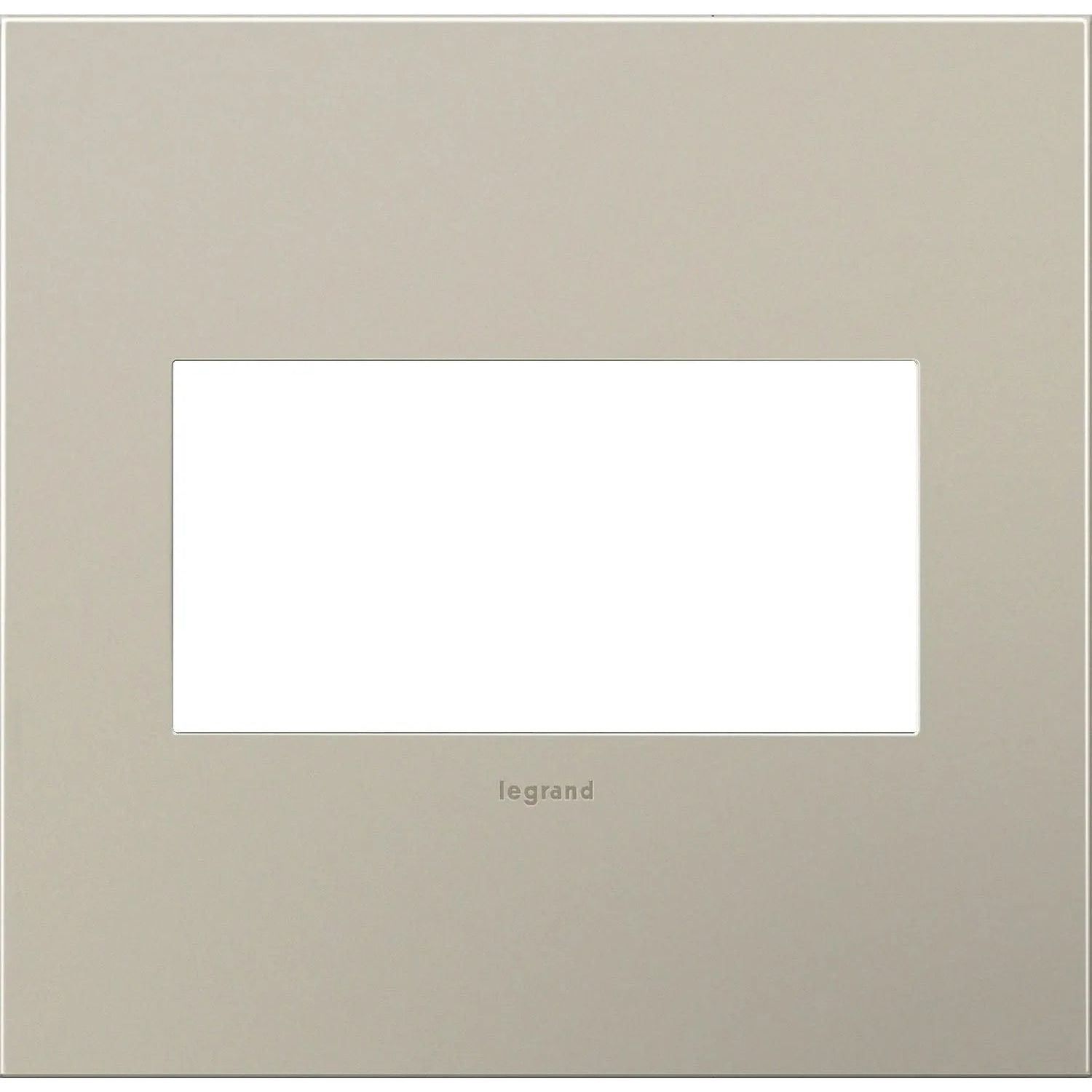 adorne® Brushed Satin Brass One-Gang Screwless Wall Plate