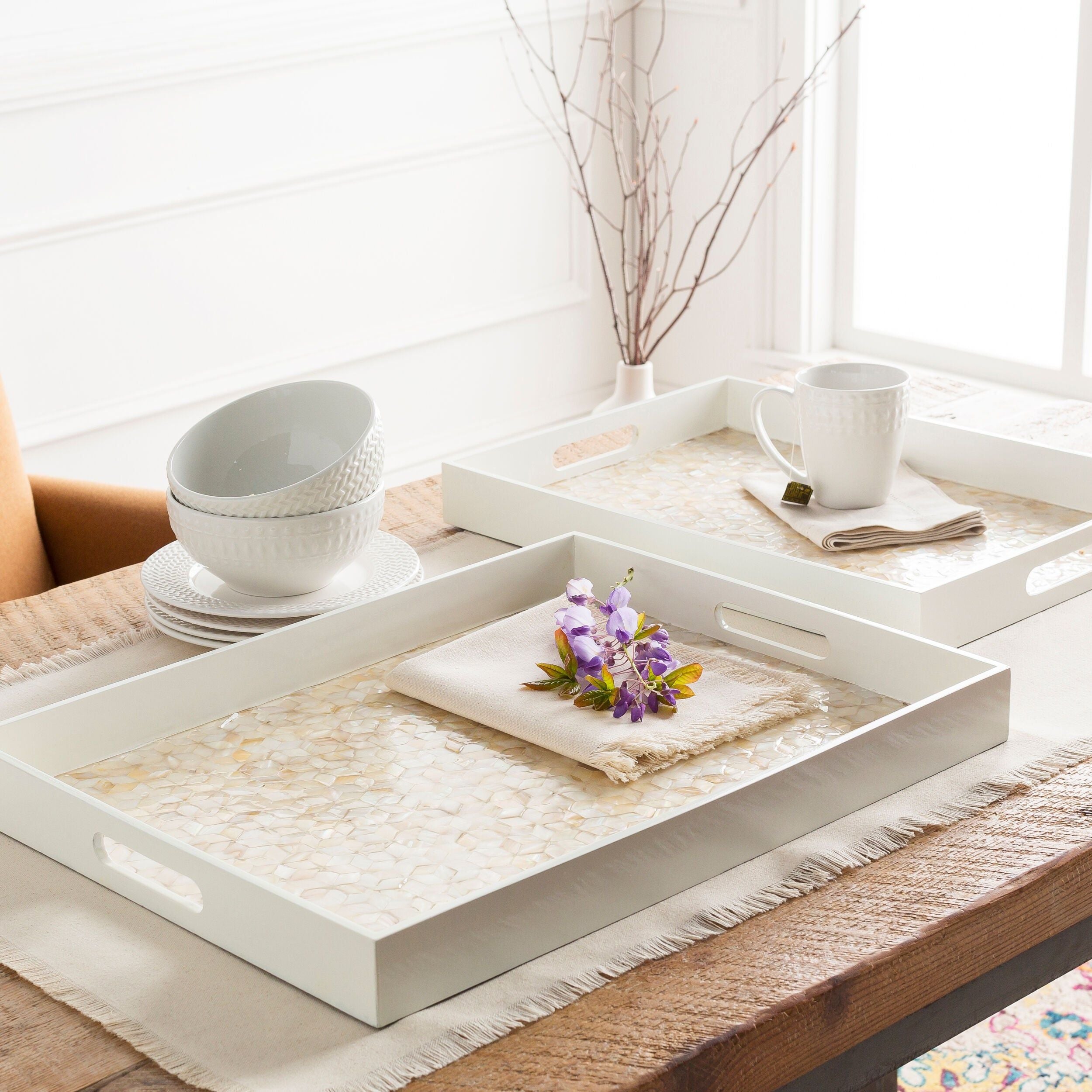 Livabliss - Alessandra Decorative Tray - ALS002-SET | Montreal Lighting & Hardware