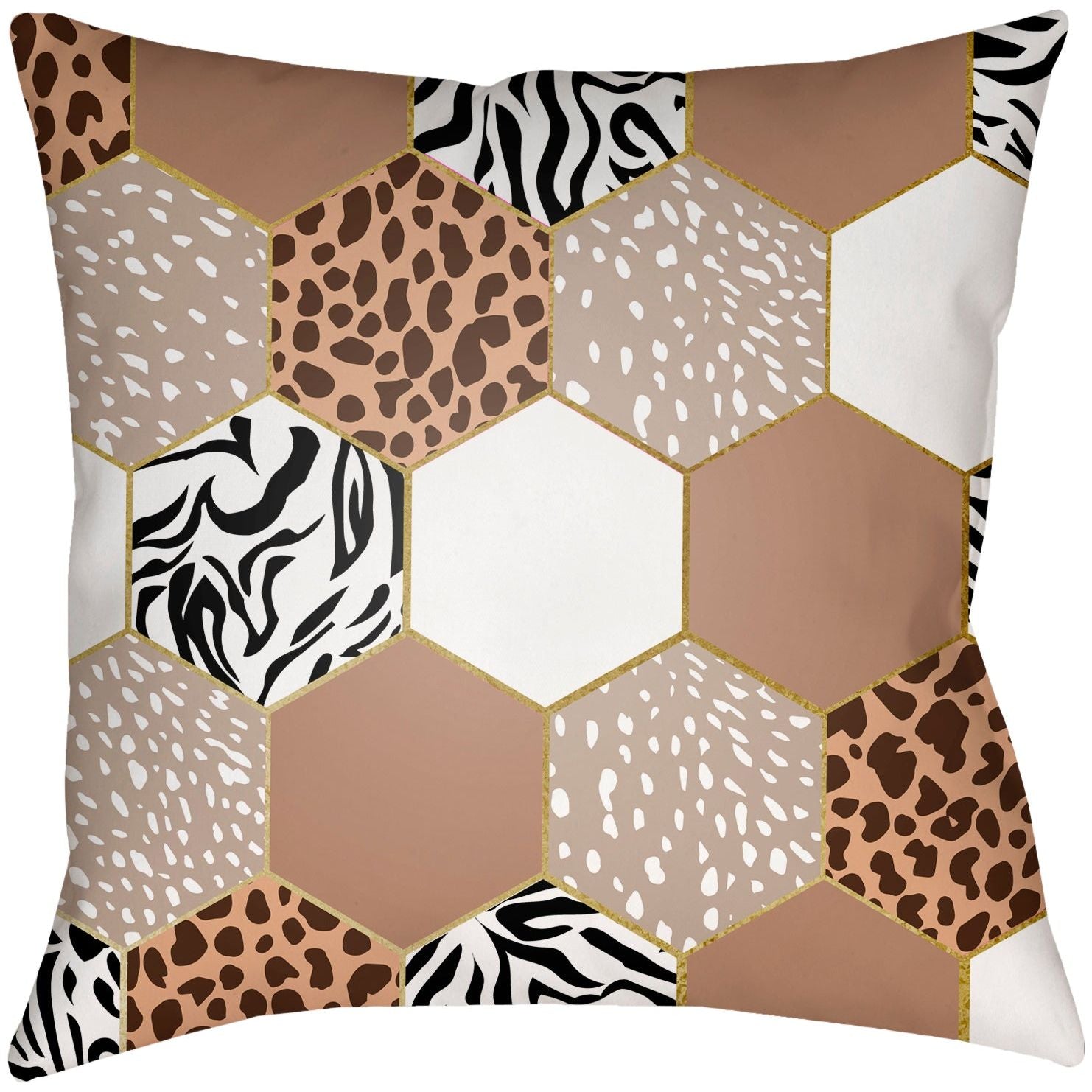 Livabliss - Animal Hexigon Accent Pillow - AHX001-1616 | Montreal Lighting & Hardware