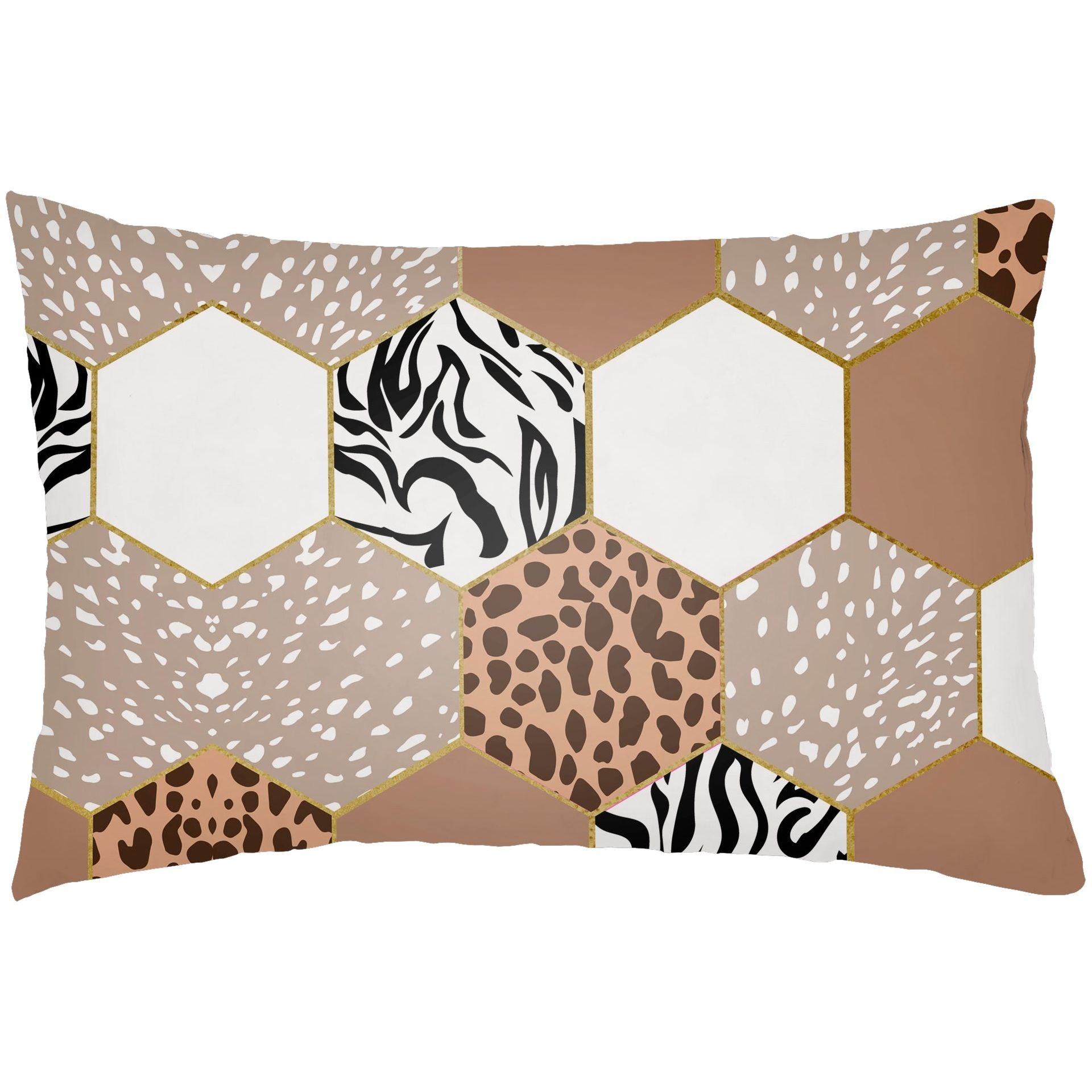 Livabliss - Animal Hexigon Lumbar Pillow - AHX001-1422 | Montreal Lighting & Hardware