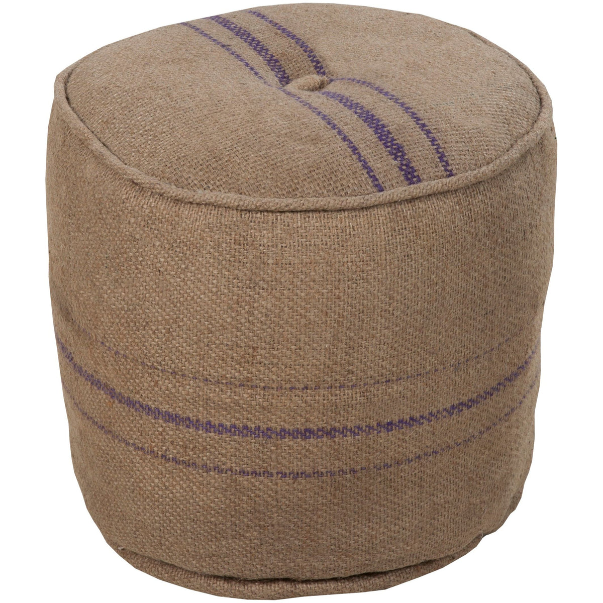 Livabliss - Burlap Pouf - POUF-13 | Montreal Lighting & Hardware