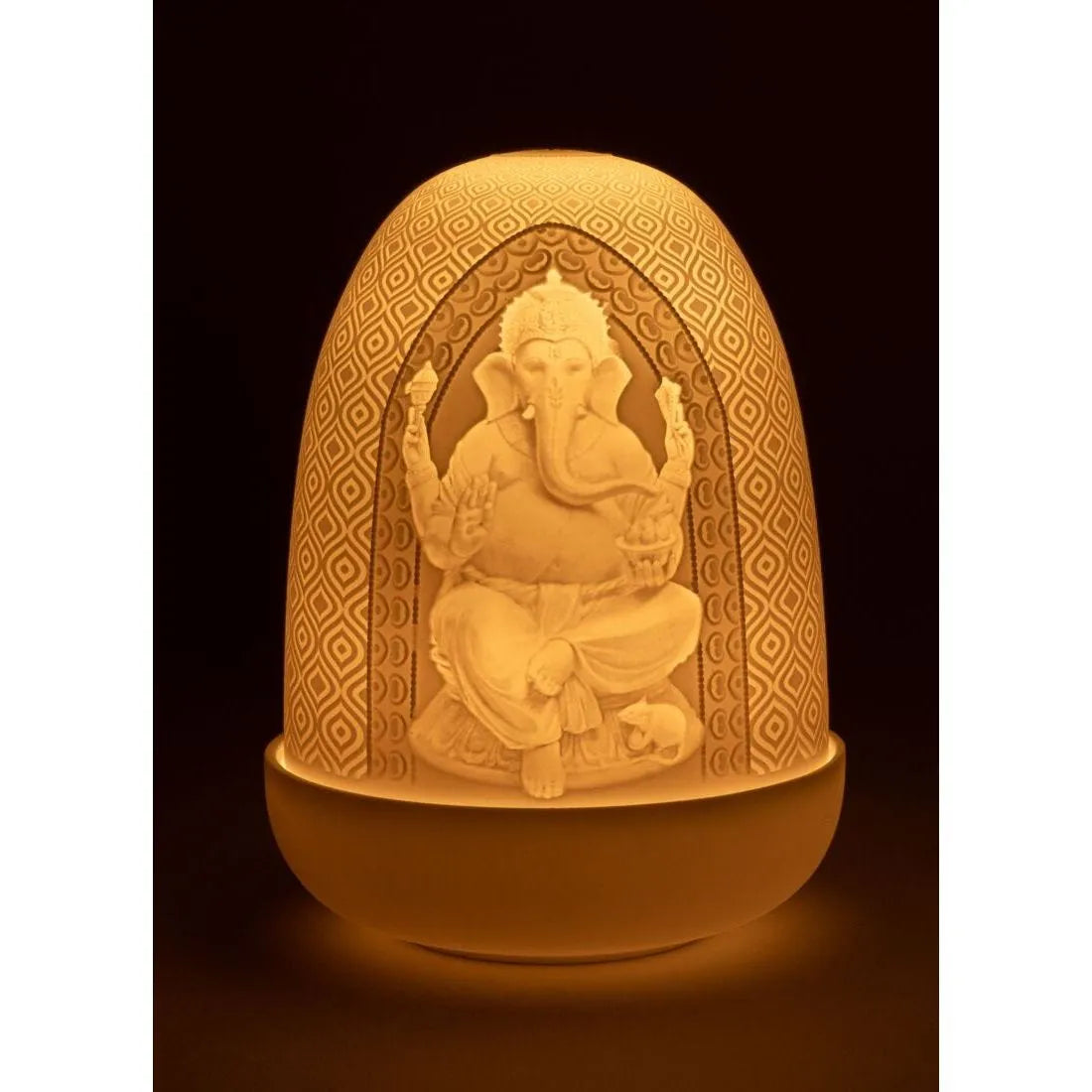 Lladro - Lord Ganesha & Goddess Lakshmi Dome Table Lamp - 1024227 | Montreal Lighting & Hardware