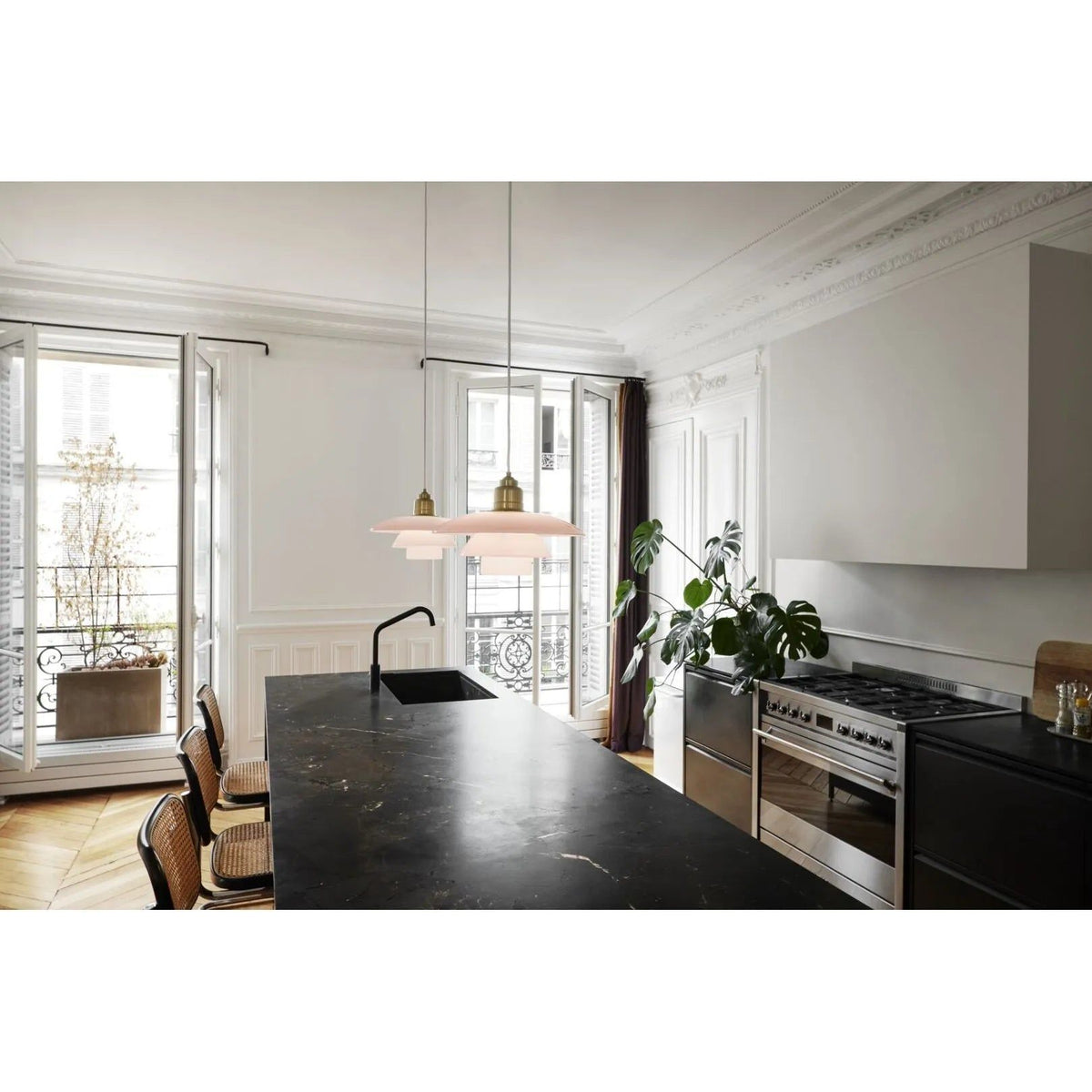 Louis Poulsen - Pale Rose PH 3½-3 Brass Pendant - 5741939794 | Montreal Lighting & Hardware