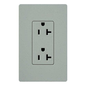 Claro & Satin Colors 20A Tamper Resistant Receptacle | Lutron