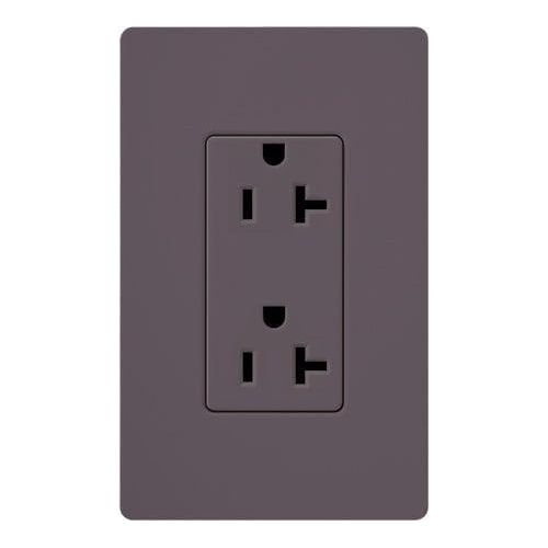 Claro & Satin Colors 20A Tamper Resistant Receptacle