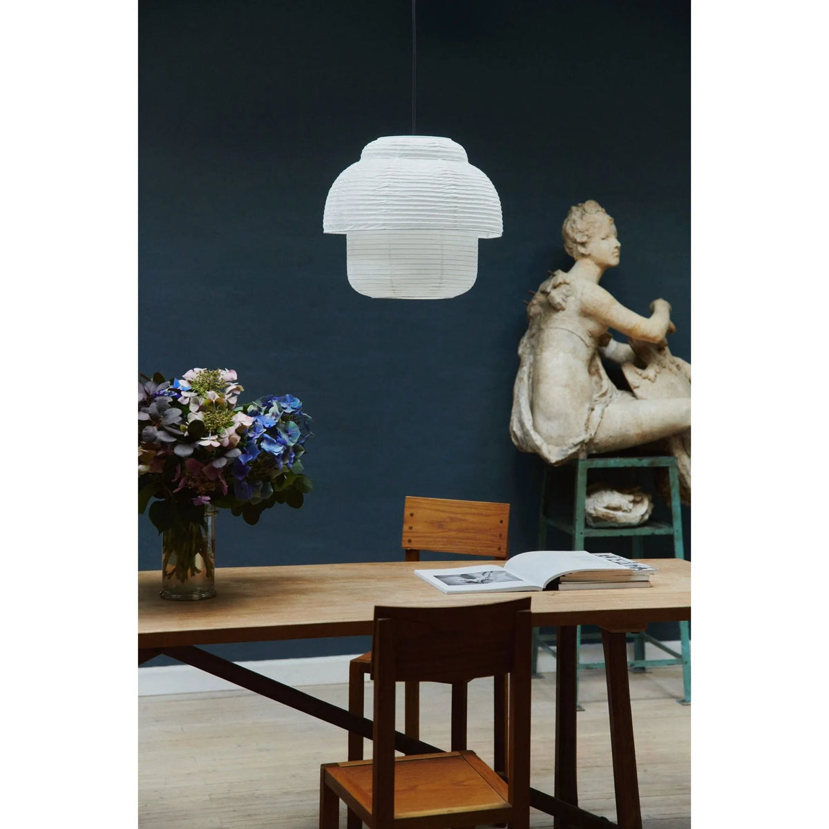 Made By Hand - Papier Double Pendant - MH-PAP40D WH | Montreal Lighting & Hardware