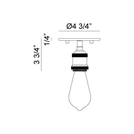 Matteo Lighting - Bulstrode's Workshop Flush Mount - X46100AG | Montreal Lighting & Hardware