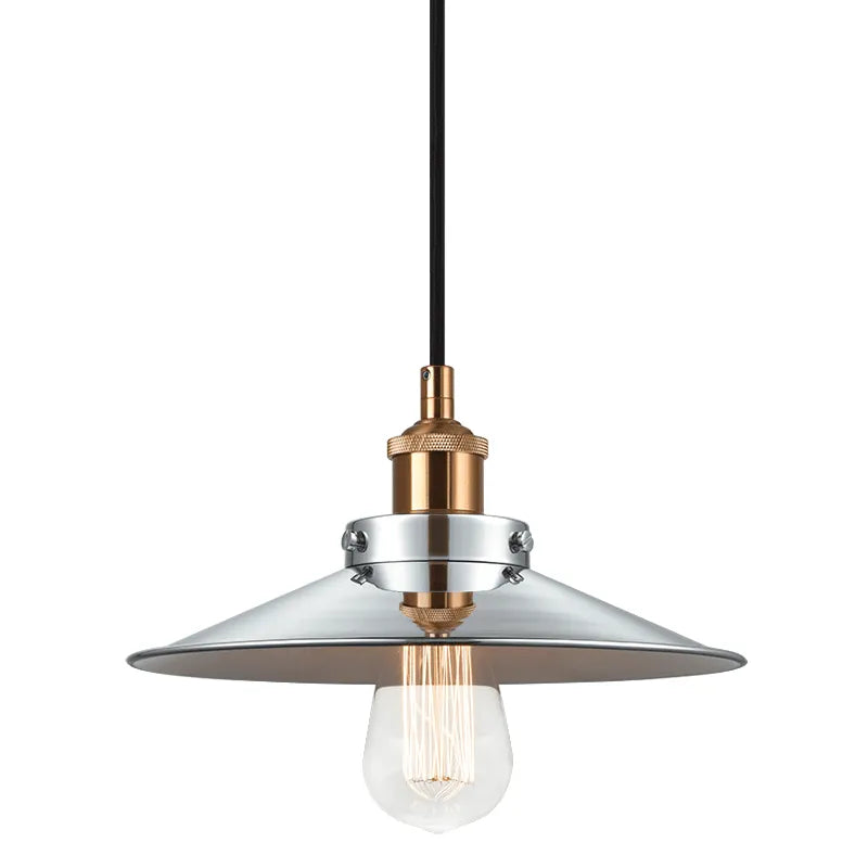 Matteo Lighting - Bulstrode's Workshop Metal Shade Pendant - C46111AGCH | Montreal Lighting & Hardware