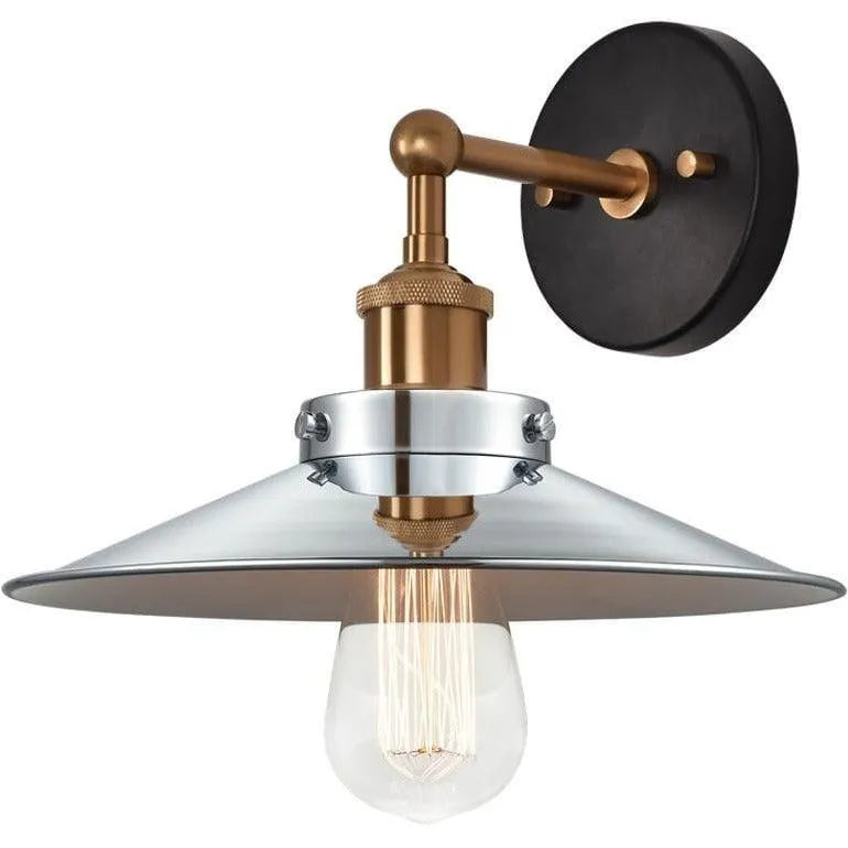 Matteo Lighting - Bulstrode's Workshop Metal Shade Wall Sconce - W46111AGCH | Montreal Lighting & Hardware