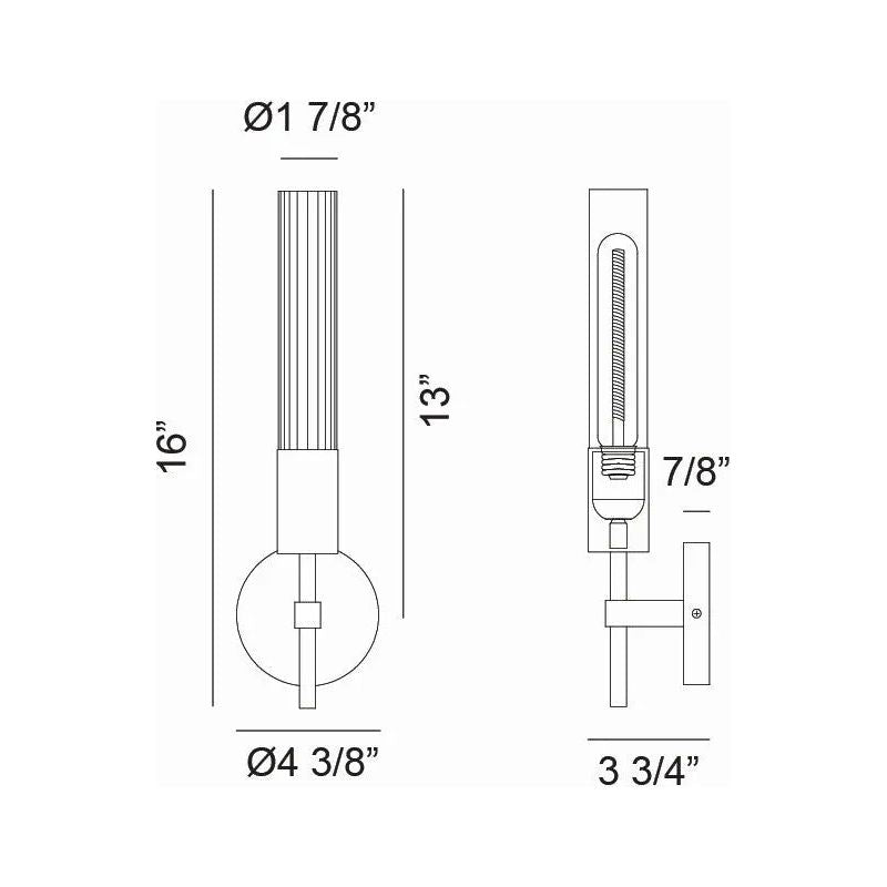 Matteo Lighting - Lumière Vanity - S04001AG | Montreal Lighting & Hardware