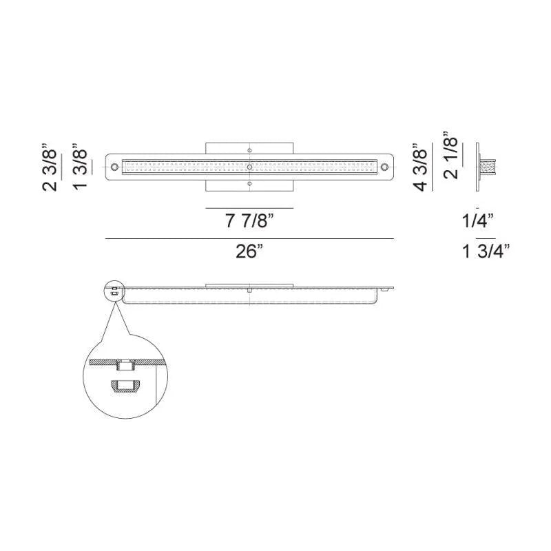 Matteo Lighting - Magdele LED Vanity - S01126AL | Montreal Lighting & Hardware