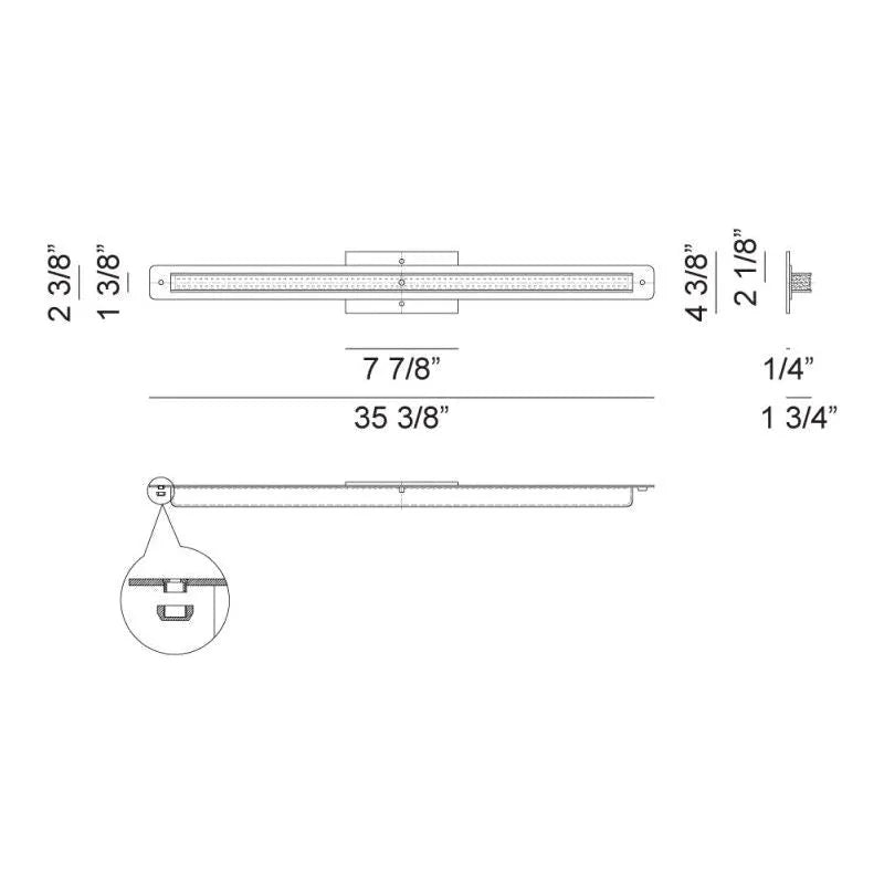 Matteo Lighting - Magdele LED Vanity - S01126AL | Montreal Lighting & Hardware