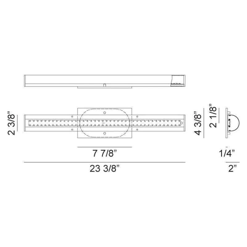 Matteo Lighting - Marquin LED Vanity - S05623GR | Montreal Lighting & Hardware