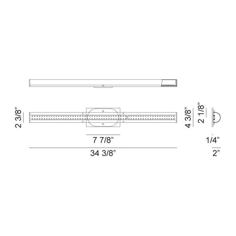 Matteo Lighting - Marquin LED Vanity - S05623GR | Montreal Lighting & Hardware