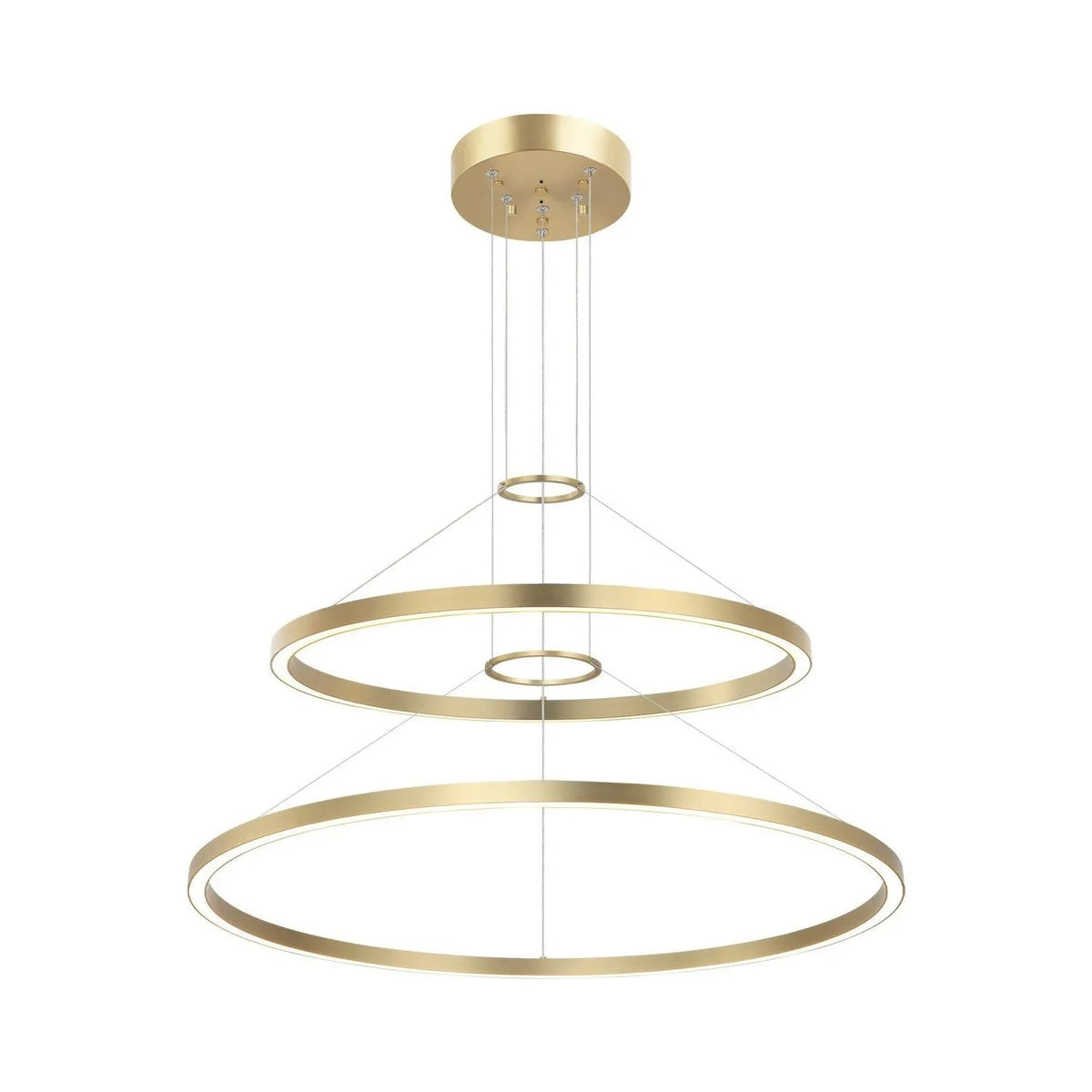 Matteo Lighting - O'Hara LED Double Chandelier - C30856BG | Montreal Lighting & Hardware