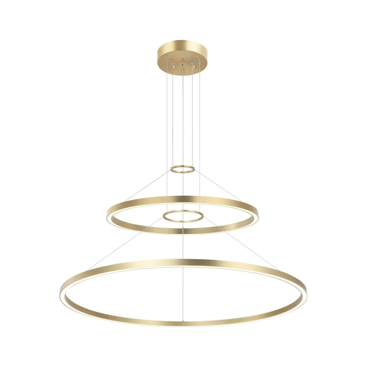 Matteo Lighting - O'Hara LED Double Chandelier - C30856BG | Montreal Lighting & Hardware