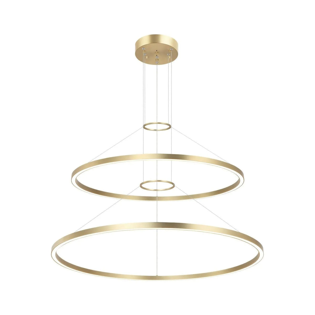 Matteo Lighting - O'Hara LED Double Chandelier - C30856BG | Montreal Lighting & Hardware