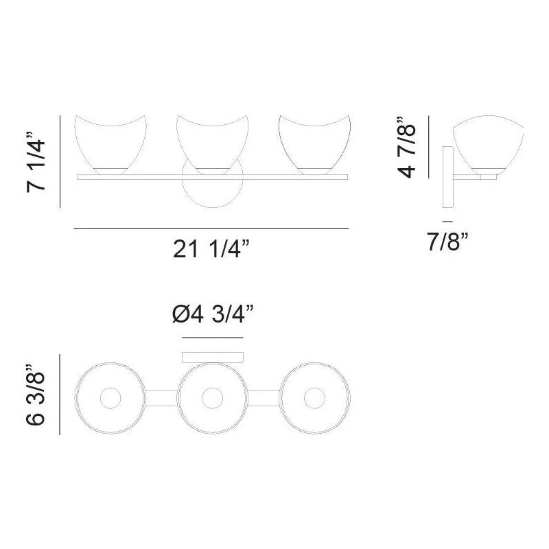 Matteo Lighting - Uptowne Vanity - S04201CHOP | Montreal Lighting & Hardware