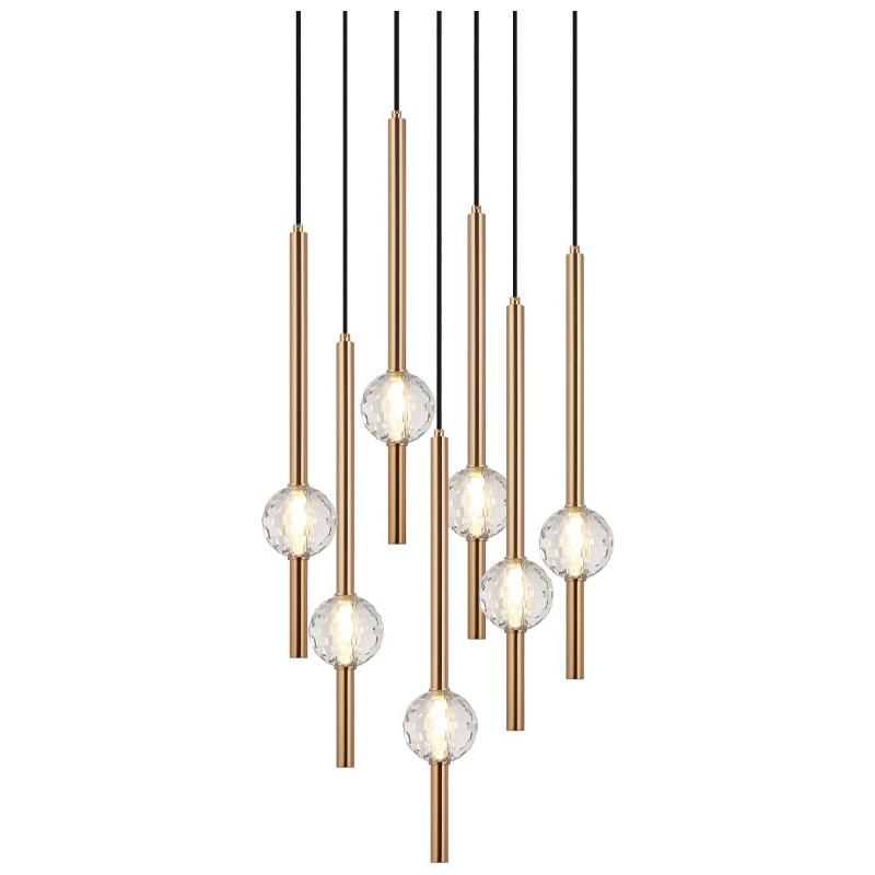 Matteo Lighting - Windchimer Multi-Light Pendant - C68907AG | Montreal Lighting & Hardware