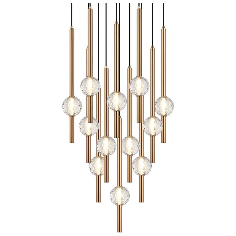 Matteo Lighting - Windchimer Multi-Light Pendant - C68912AG | Montreal Lighting & Hardware