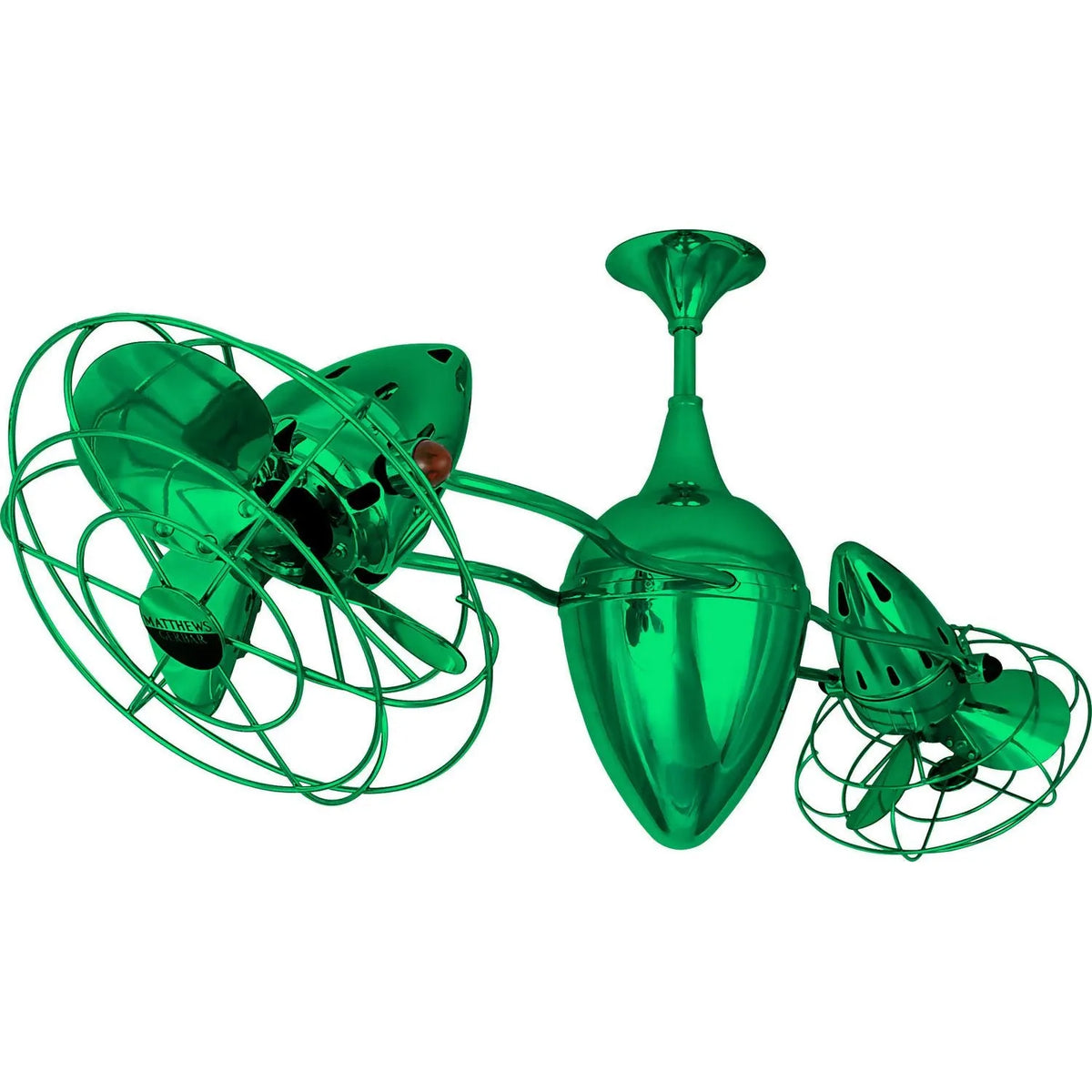 Matthews Fan Company - Ar Ruthiane Ceiling Fan - AR-GREEN-MTL | Montreal Lighting & Hardware