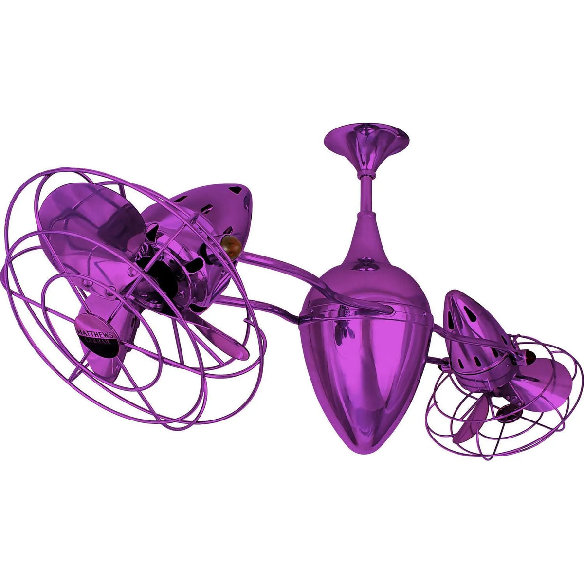 Matthews Fan Company - Ar Ruthiane Ceiling Fan - AR-LTPURPLE-MTL | Montreal Lighting & Hardware