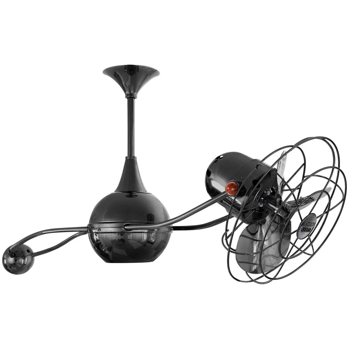 Matthews Fan Company - Brisa 2000 Ceiling Fan - B2K-BKN-MTL | Montreal Lighting & Hardware